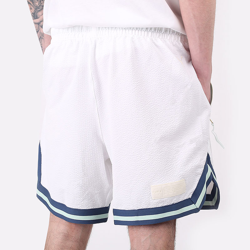 мужские белые шорты  PUMA Step Back Short 59874201 - цена, описание, фото 5